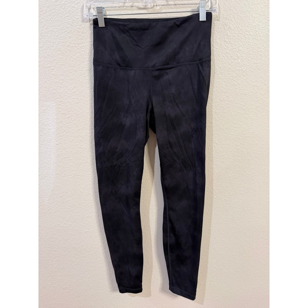 YOGALICIOUS LUX Womens Black Tie Dye High Waist Leggings Size S